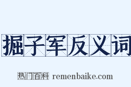 掘子军反义词是什么意思的图片
